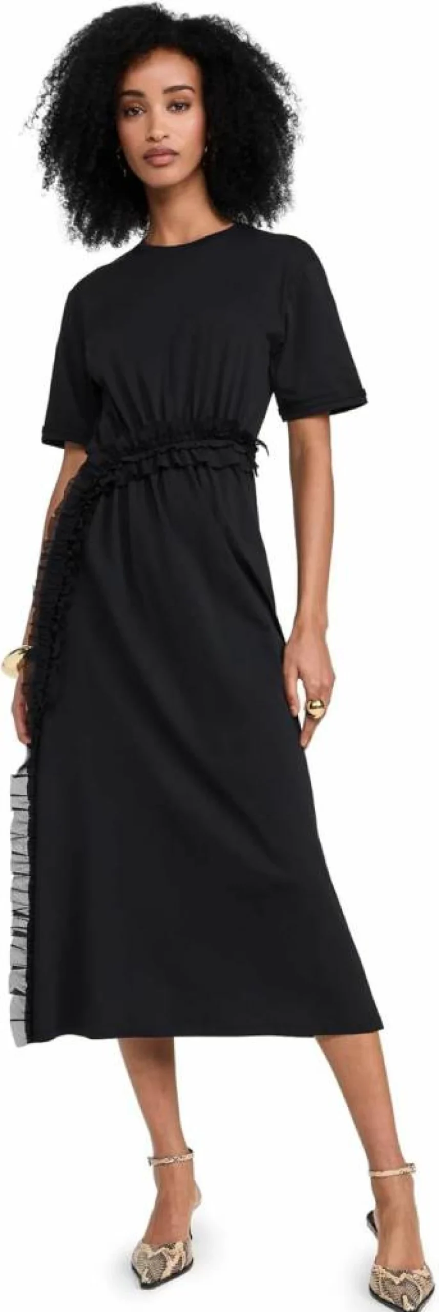Ulla Johnson Lilia Women's Floral Printed Maxi Dress with Ruffled Hem