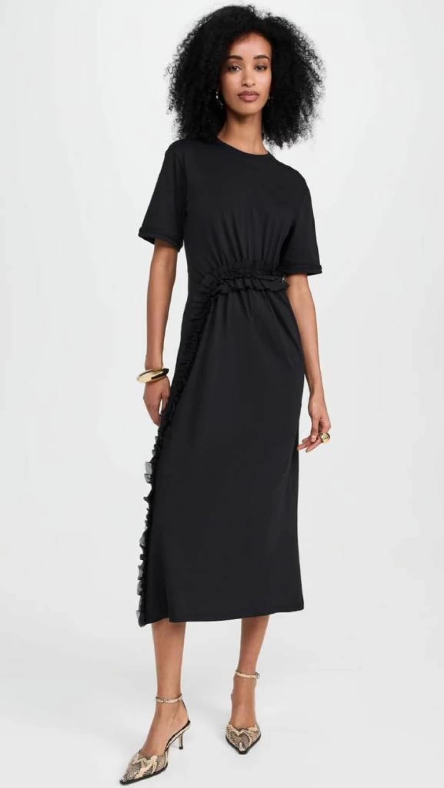 Ulla Johnson Lilia Women's Floral Printed Maxi Dress with Ruffled Hem