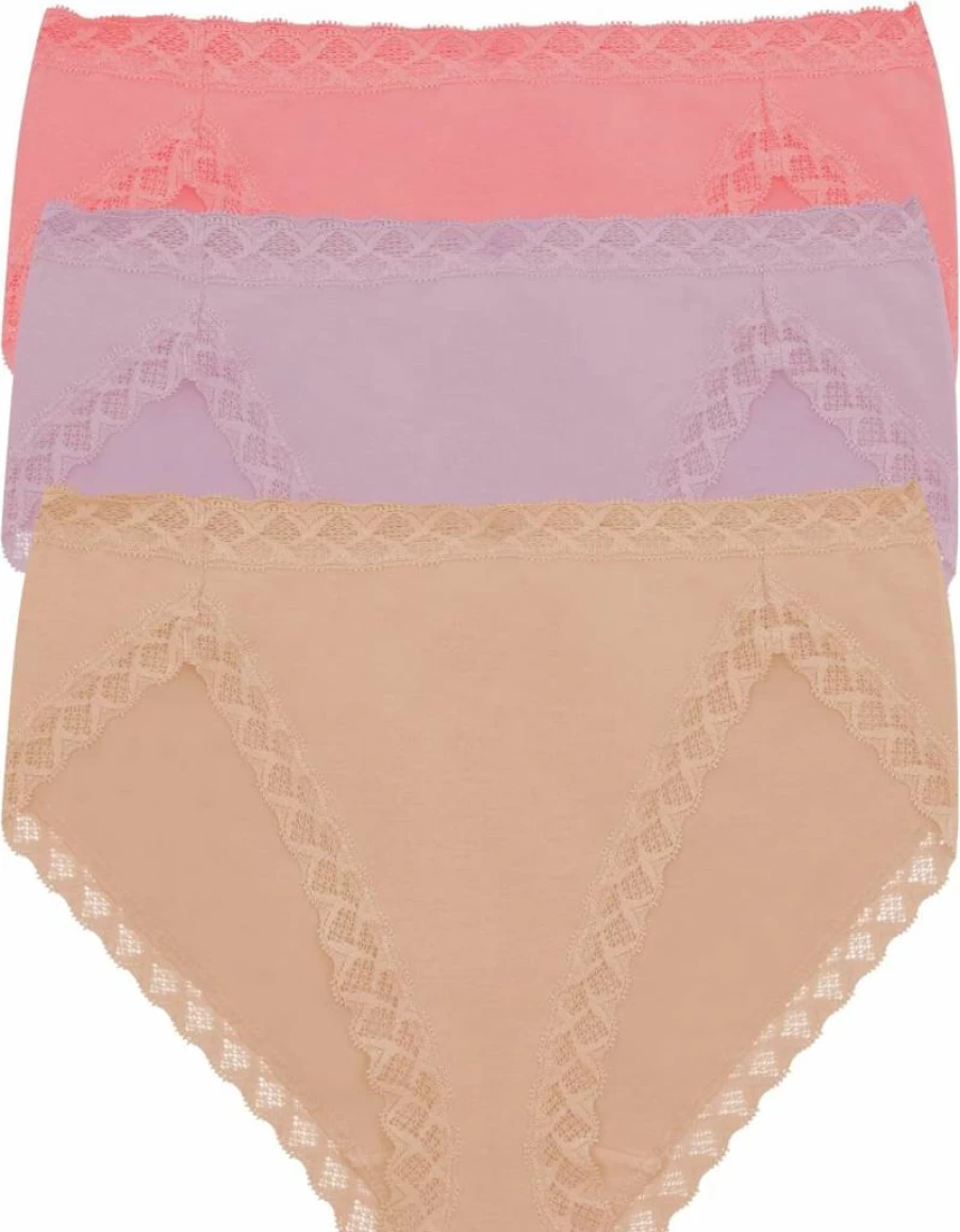 Natori Women's Bliss Perfection French Cut Panties 3-Pack - Soft Comfort Underwear