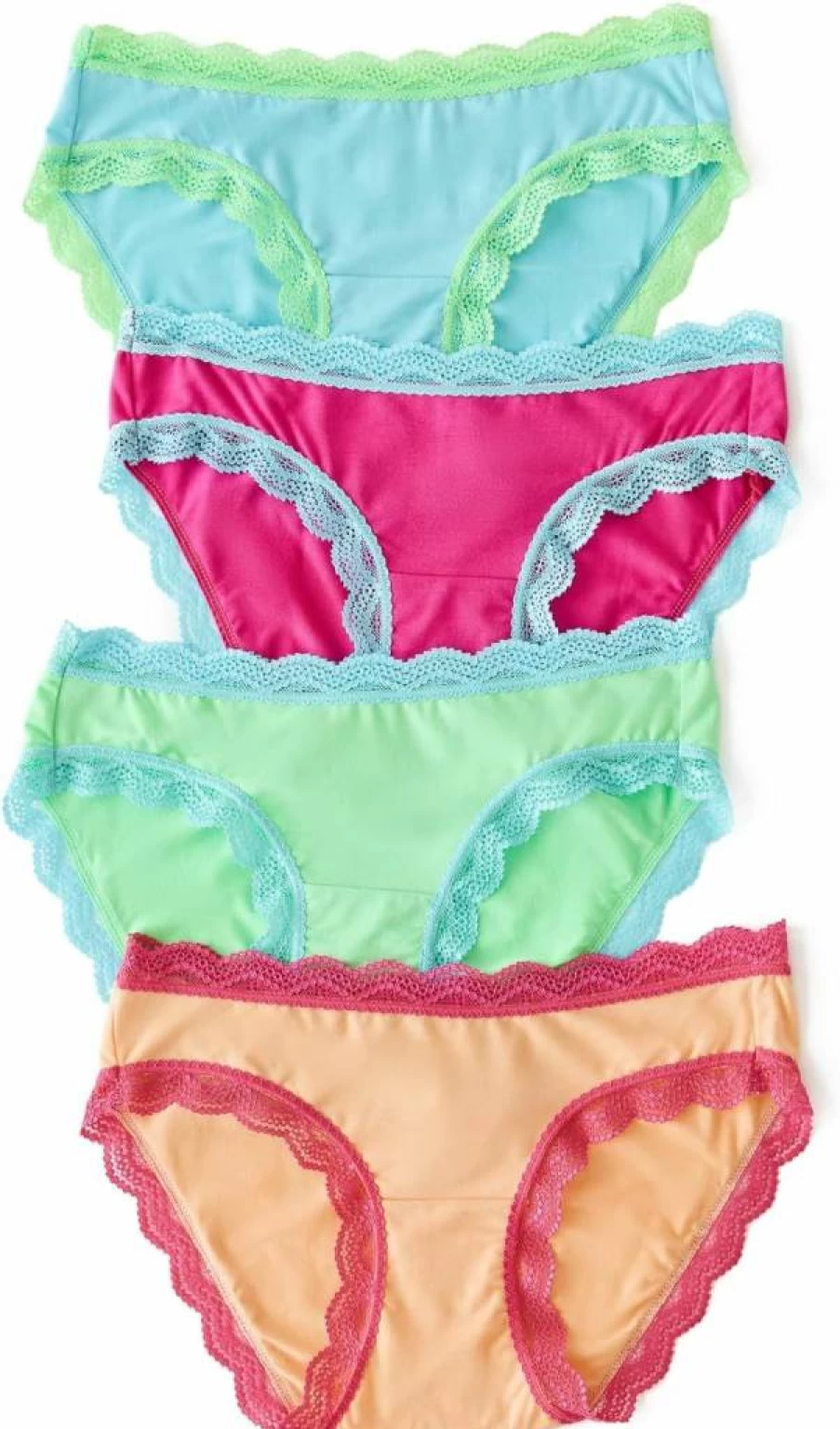 Stripe & Stare Women's 4-Pack Original Cotton Knickers | Soft Everyday Underwear