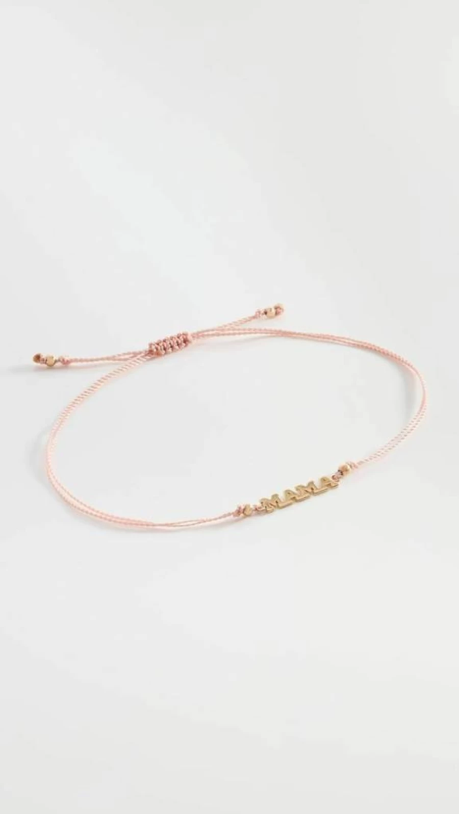 ZOE CHICCO 14K Gold Mama Bracelet for Women - Elegant Word Charm Mother's Jewelry Gift