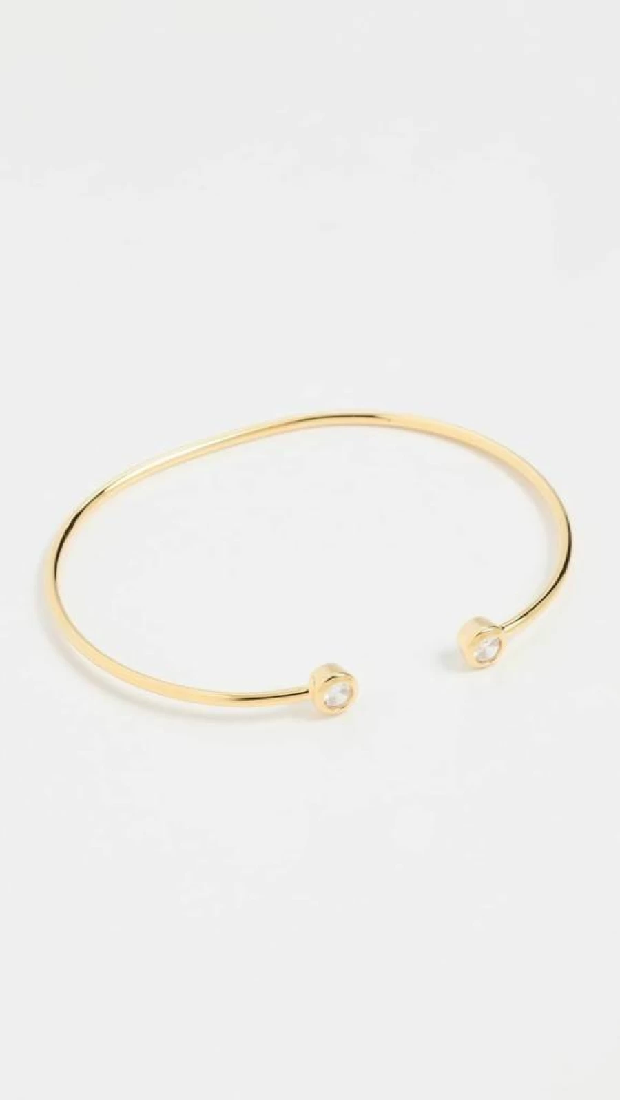 ADINA EDEN Women's Double Bezel Open Bangle Bracelet - Elegant Gold-Tone Cuff for Women