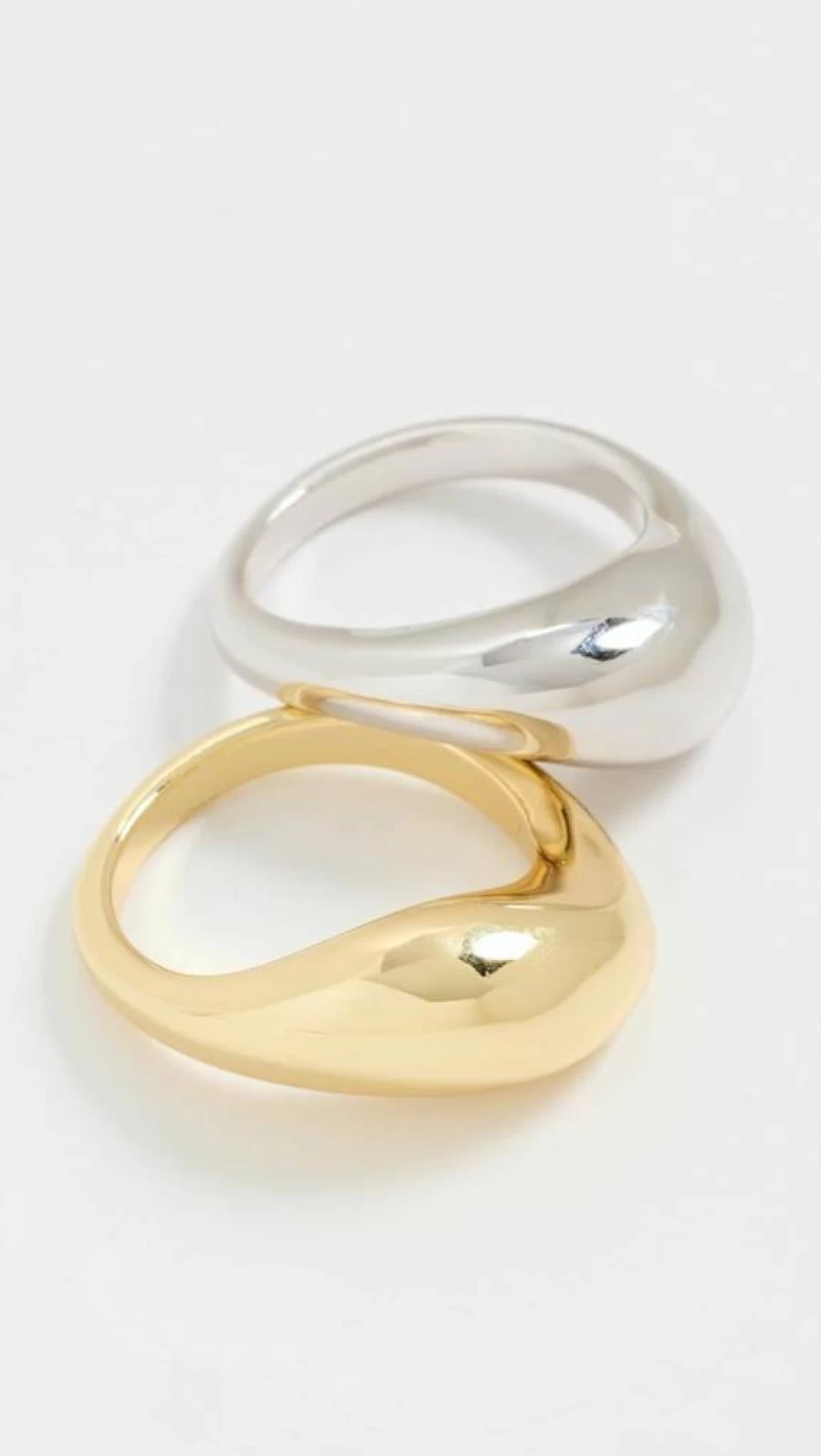 SHASHI Women's Wayne Ring Set - Sterling Silver Stackable Ring Set for Women