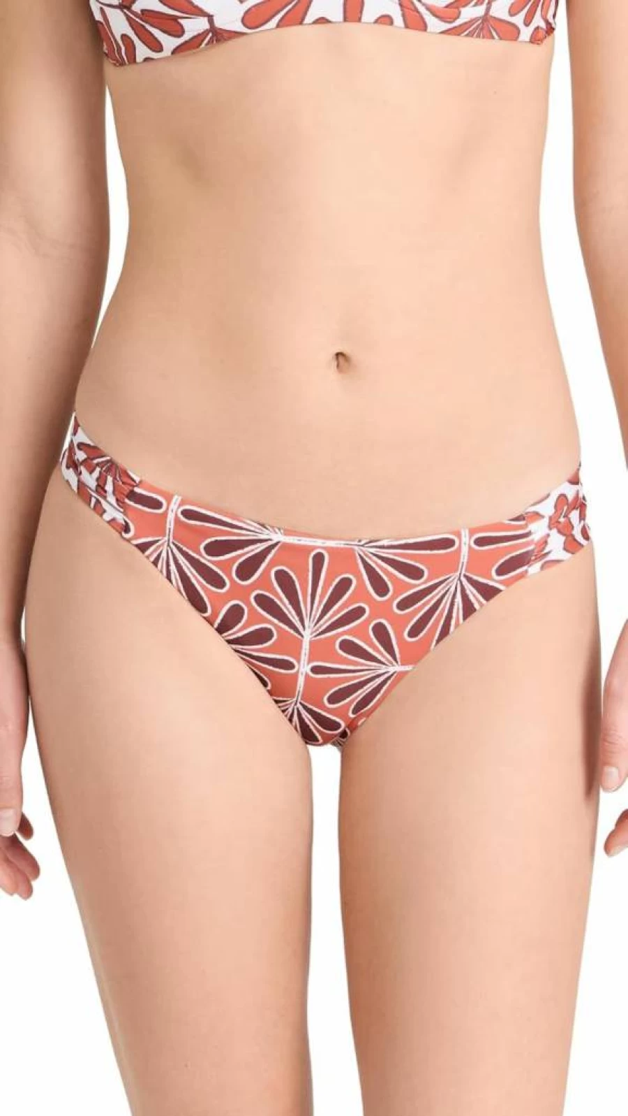 PALMACEA Women's Vichy Print Bikini Bottoms - High Waisted Swimwear Beach Vacation Essentials