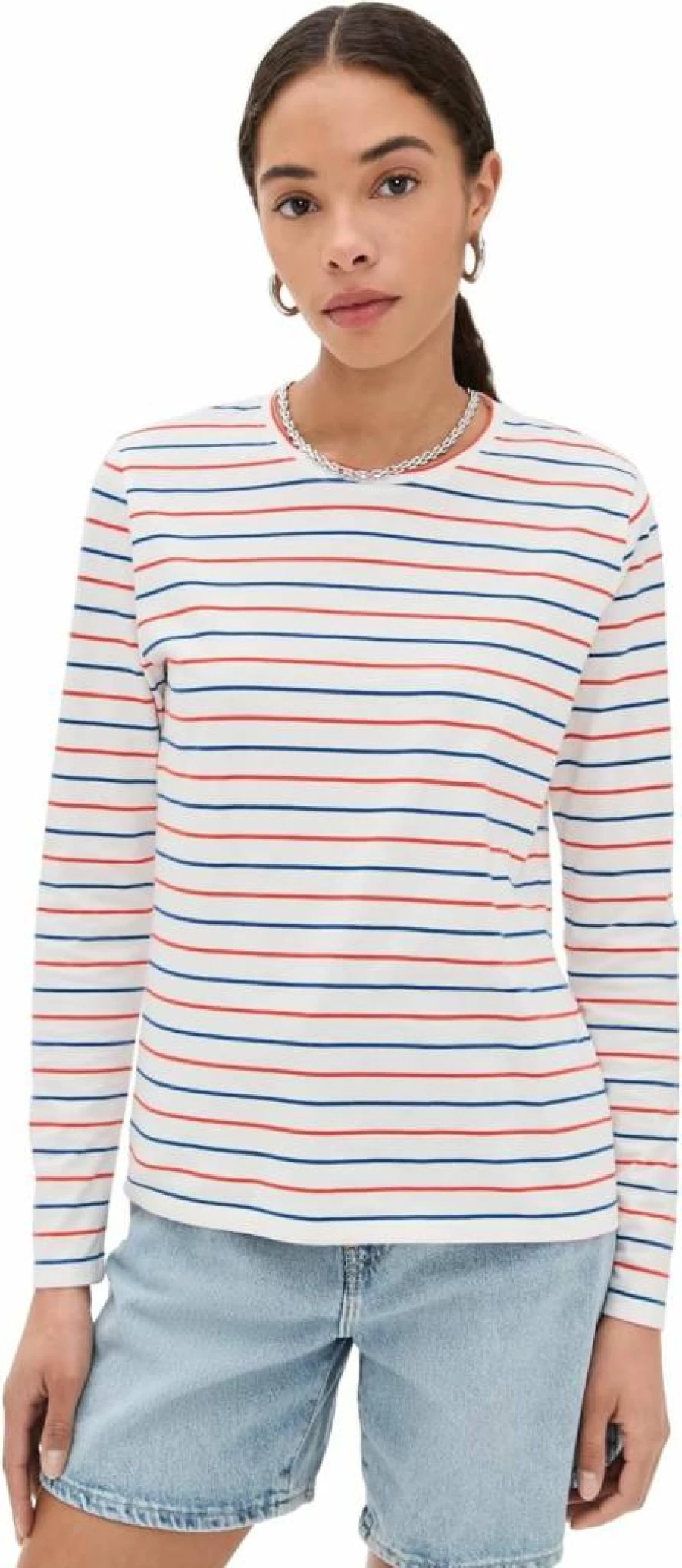 KULE Women's Modern Long Sleeve T-Shirt - Classic Casual Tee for Women