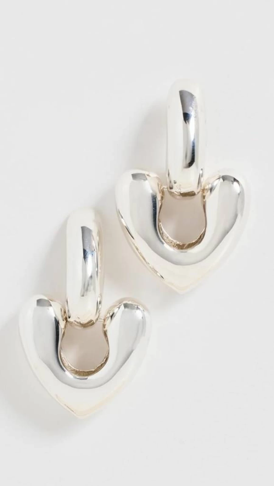 Annika Inez Women's Large Heart Drop Earrings - Elegant Dangling Jewelry for Women