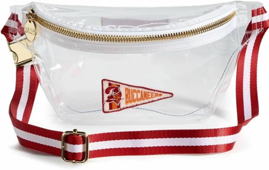 Stoney Clover Lane Women's Tampa Bay Buccaneers Clear Waist Bag Fanny Pack for NFL Fans