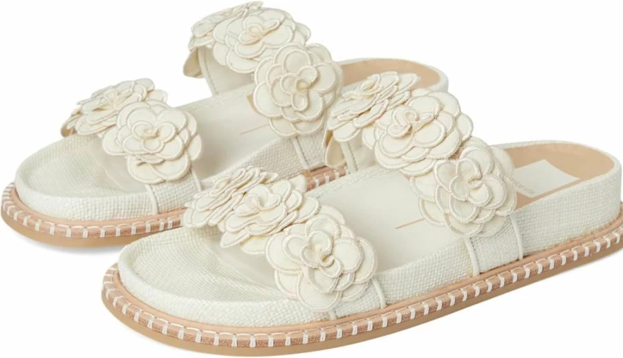 Dolce Vita Sherla Women's Flat Sandals – Comfortable Summer Slide Shoes for Women
