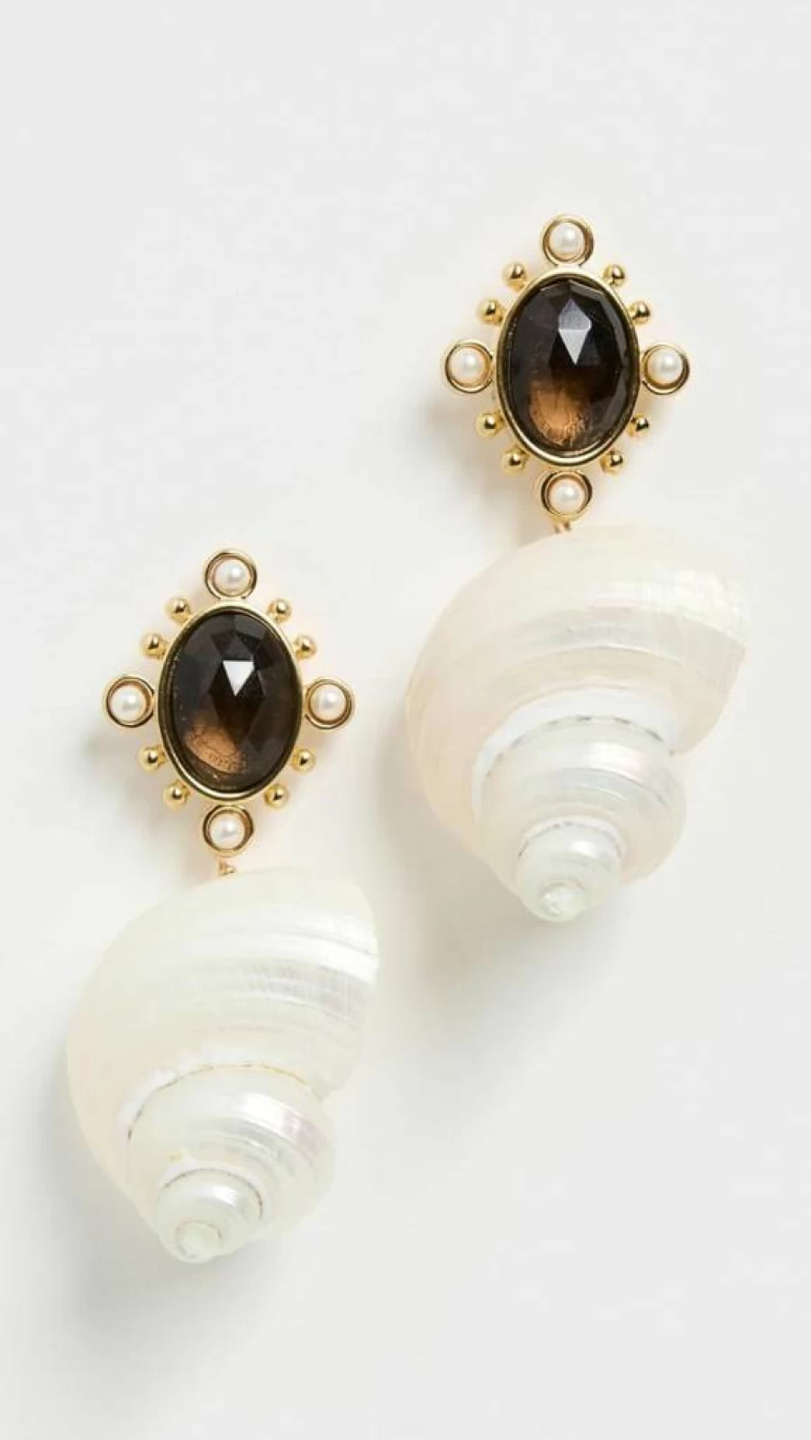 Brinker & Eliza Women's Adella Stud Earrings - Sterling Silver Elegant Hoop Earrings for Women