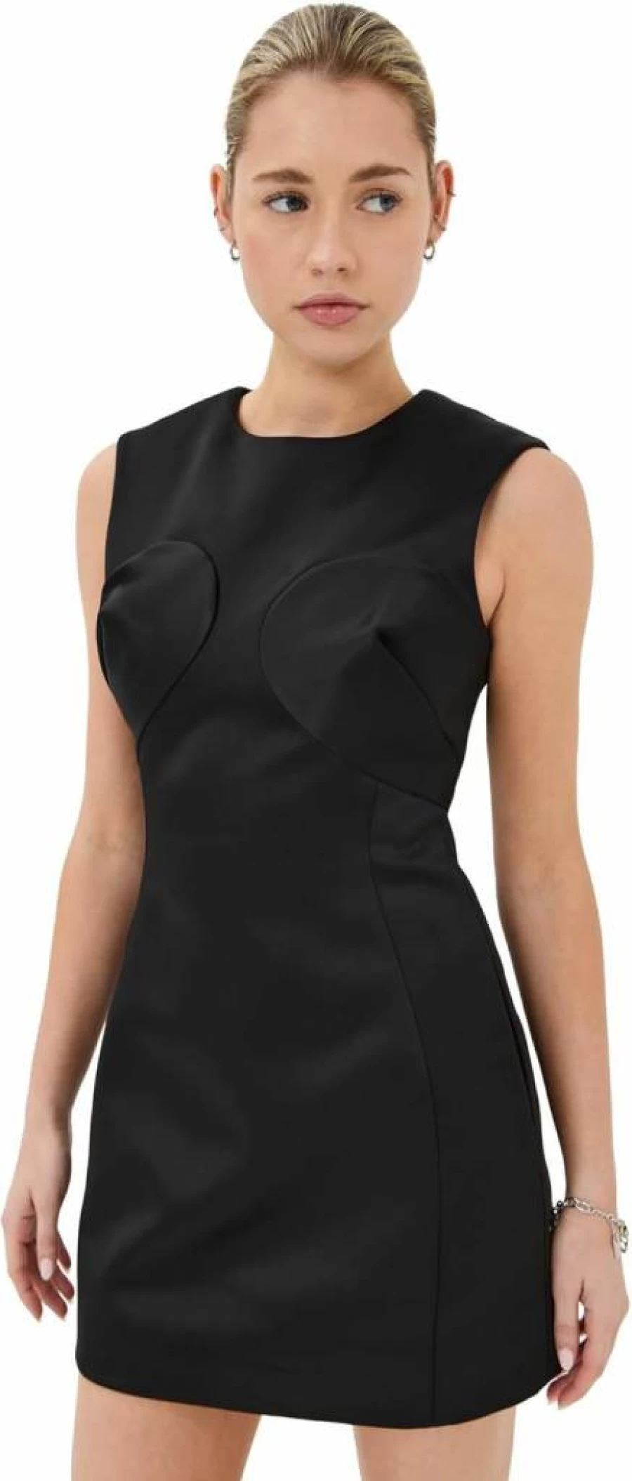 Marc Jacobs Women's Seamed Up Satin Dress - Elegant Sleeveless Cocktail Dress for Women