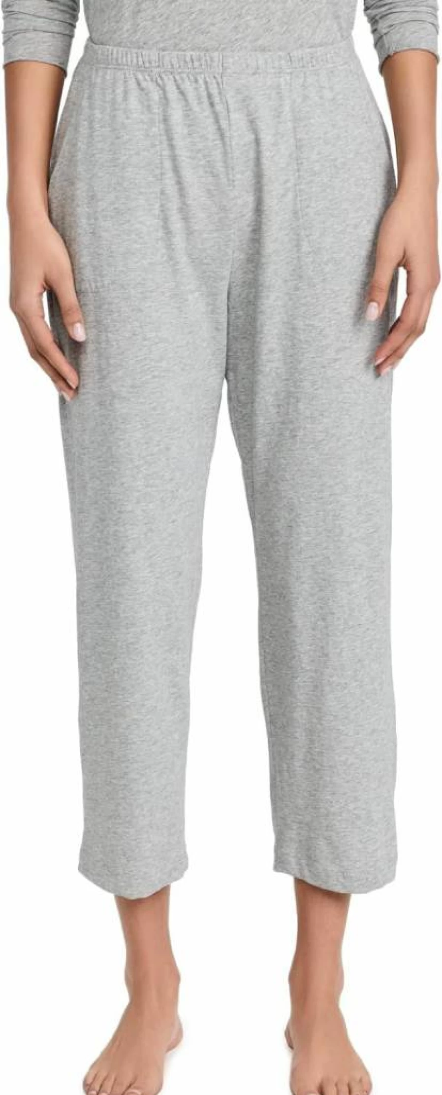 SKIN Women's Carlyn High-Waisted Crop Pants - Comfortable & Stylish Tapered Ankle Pants