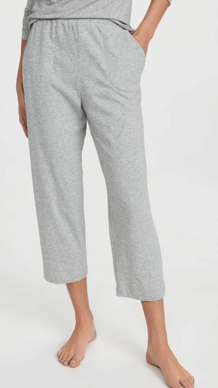SKIN Women's Carlyn High-Waisted Crop Pants - Comfortable & Stylish Tapered Ankle Pants