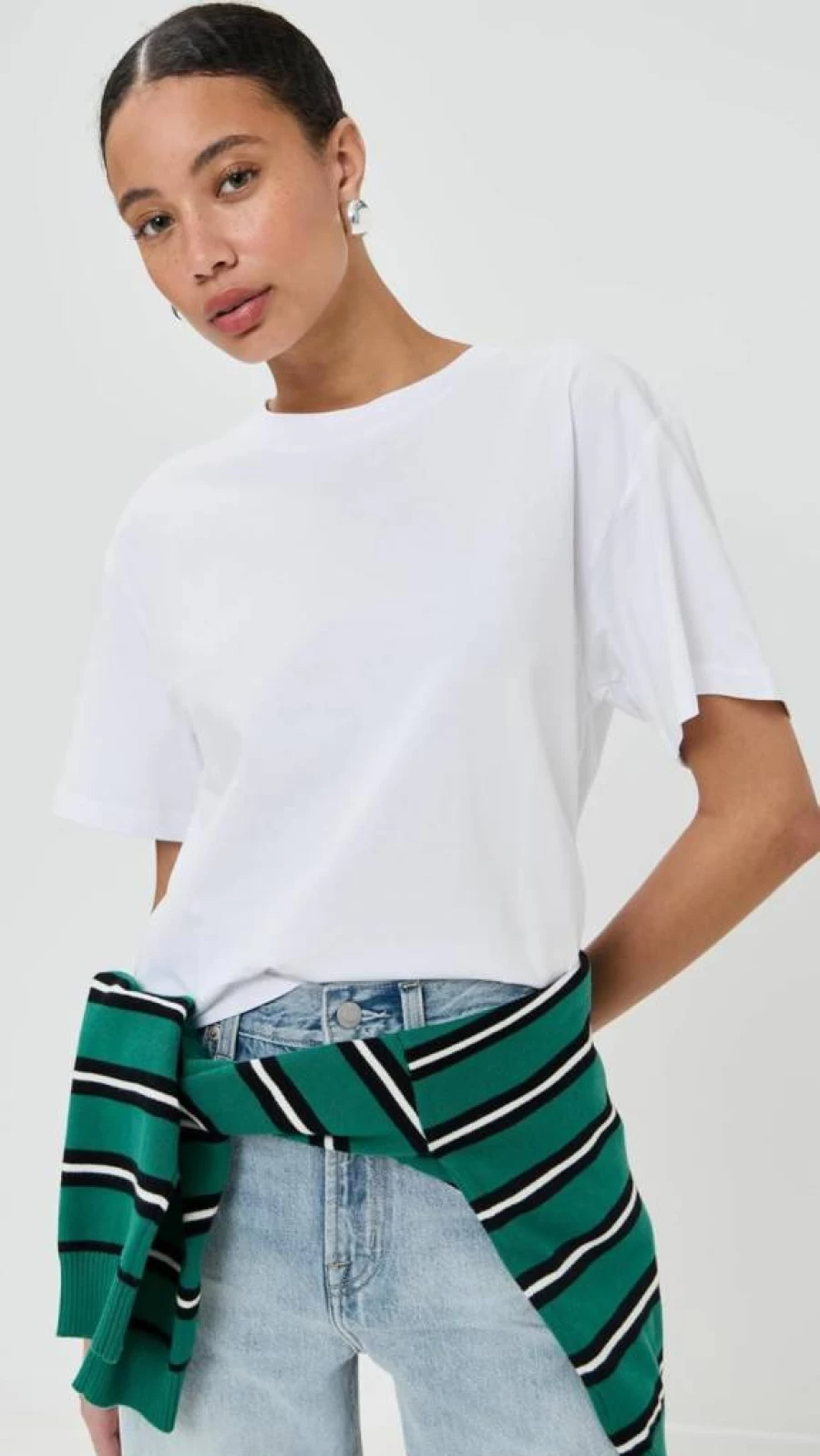 LE BOP Women's Dylan Short Sleeve T-Shirt - Casual Cotton Tee for Women
