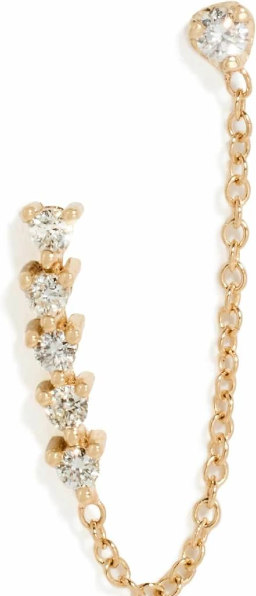 ZOE CHICCO 14K Gold Double Sided Tennis Earrings for Women