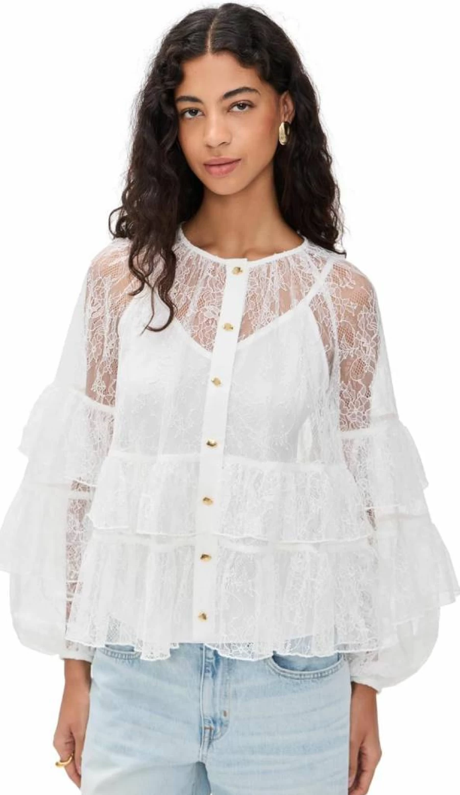 Aje Women's Primrose Blouse - Elegant Floral Print Top for Women