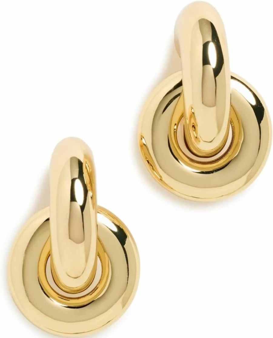 Eliou Khaia Hoop Earrings for Women - Sterling Silver Boho Dangle Earrings - Minimalist Gold Earrings for Everyday Wear