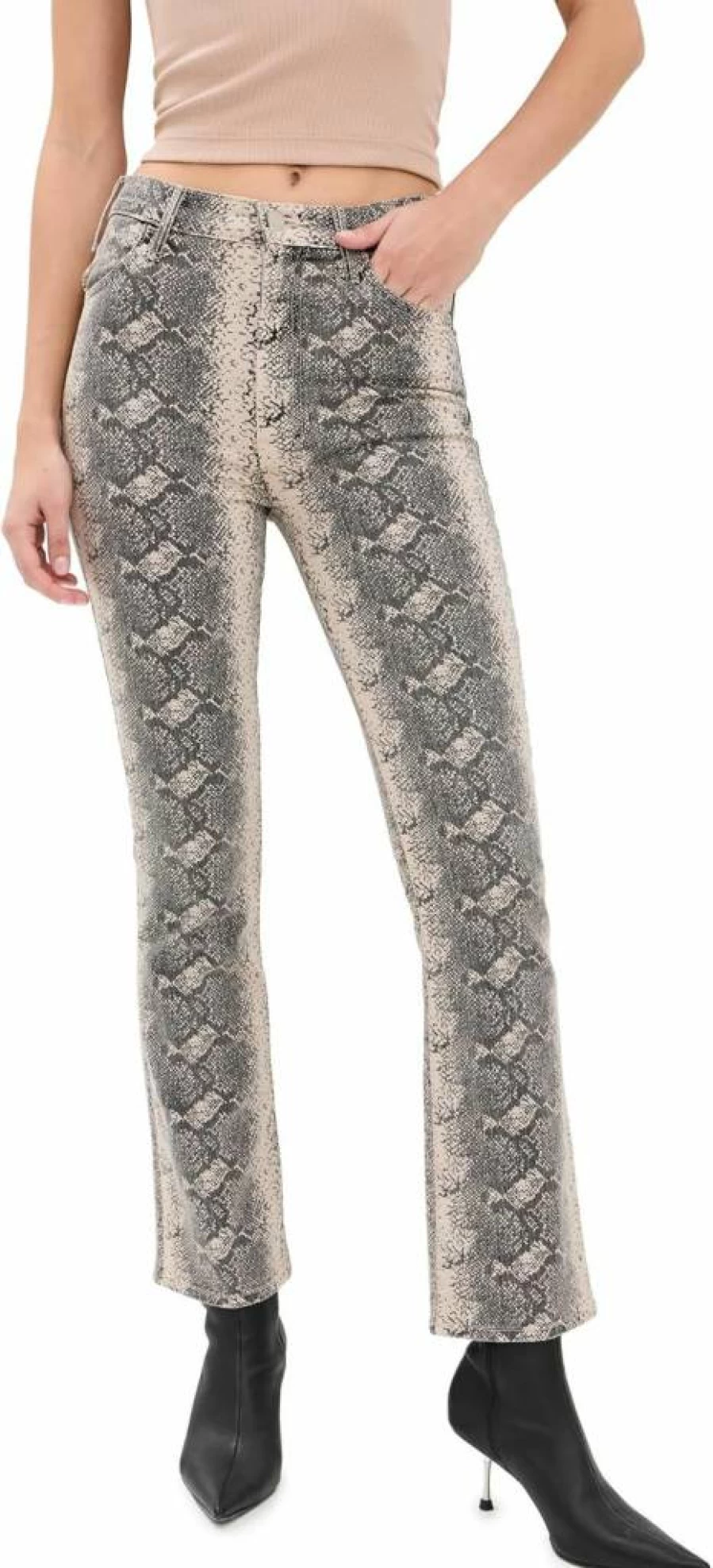 MOTHER Women's The Hustler Roller High Heel Jeans for Stylish Outfits