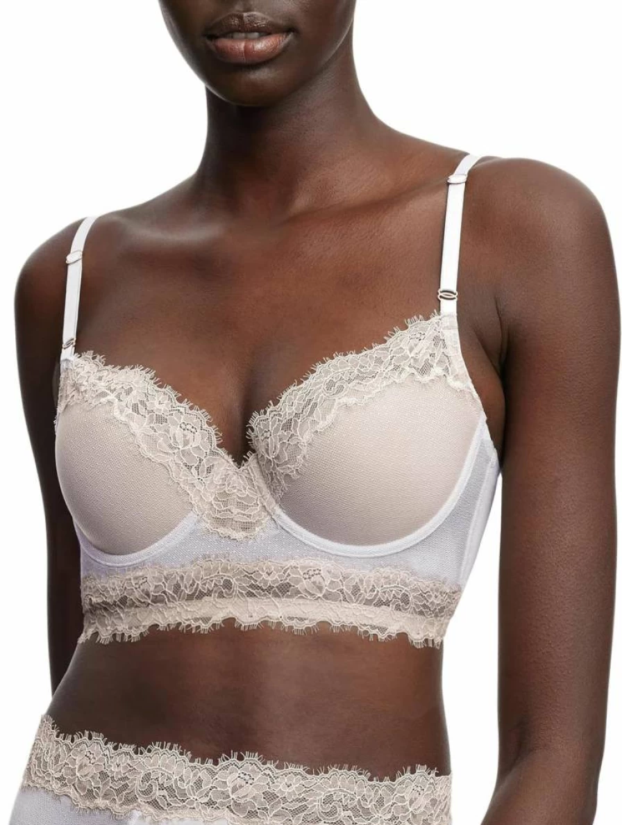 Skarlett Blue Women's Entice Longline Bra 321240 - Lightly Lined Underwire Comfort Bra for Support and Shape