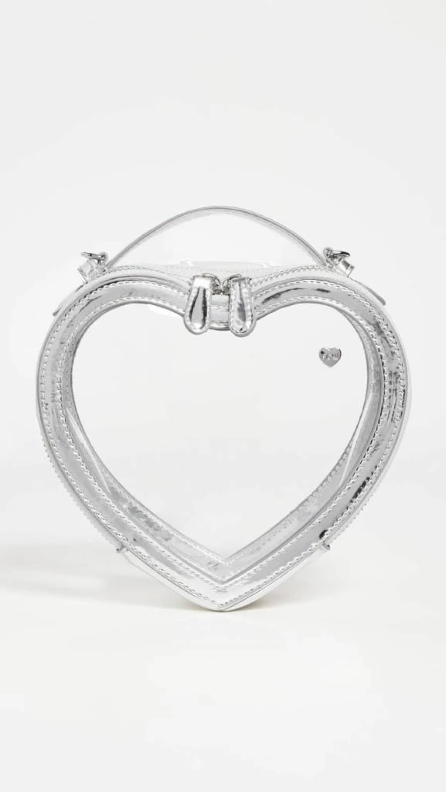 Stoney Clover Lane Clear Heart Crossbody Bag for Women - Transparent PVC Purse
