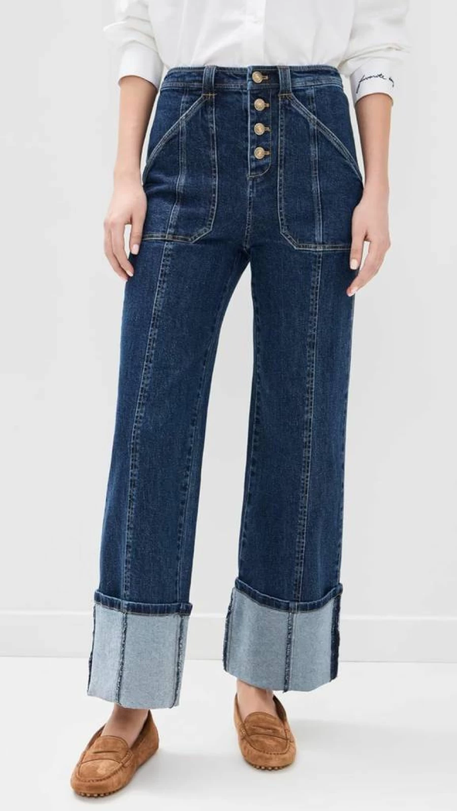 Cinq a Sept Women's Benji Pants - High-Waist Cuffed Trousers for Elegant Style