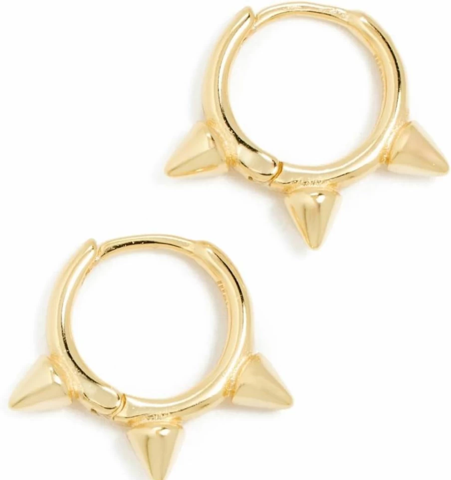 SHASHI Women's Revolver Gun Hoop Earrings - Edgy Chic Sterling Silver Dangle Earrings for Women