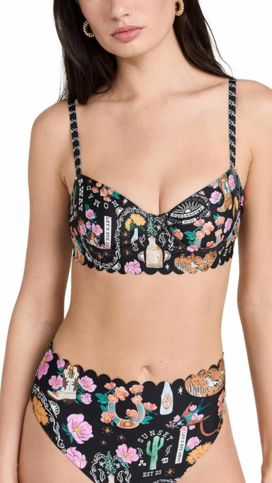 AGUA BENDITA Women's Lauren Nopal Top - Stylish Floral Embroidered Blouse for Summer