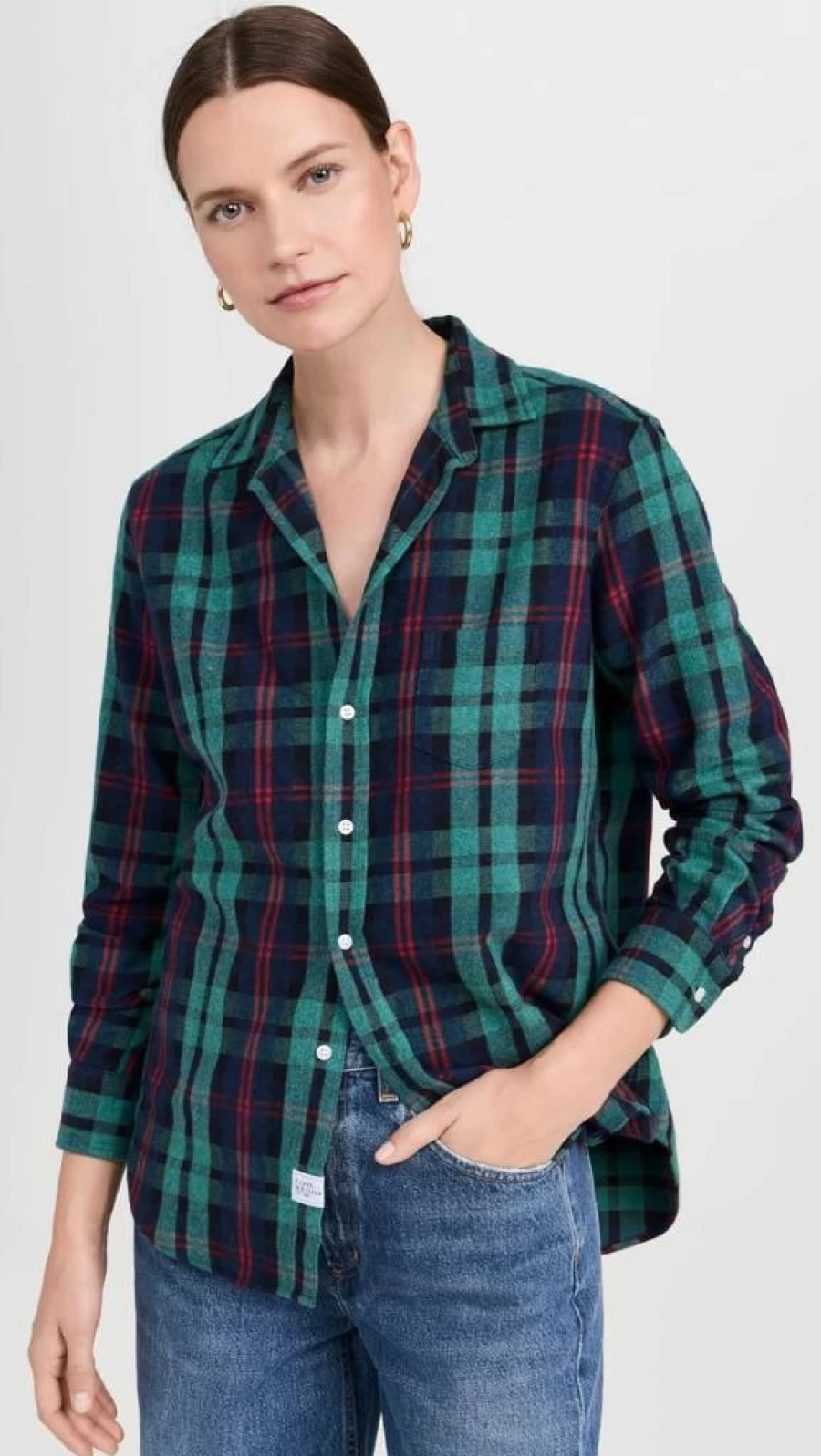 Frank & Eileen Women's Relaxed Fit Button-Up Shirt – Casual & Comfortable Blouse for Everyday Wear