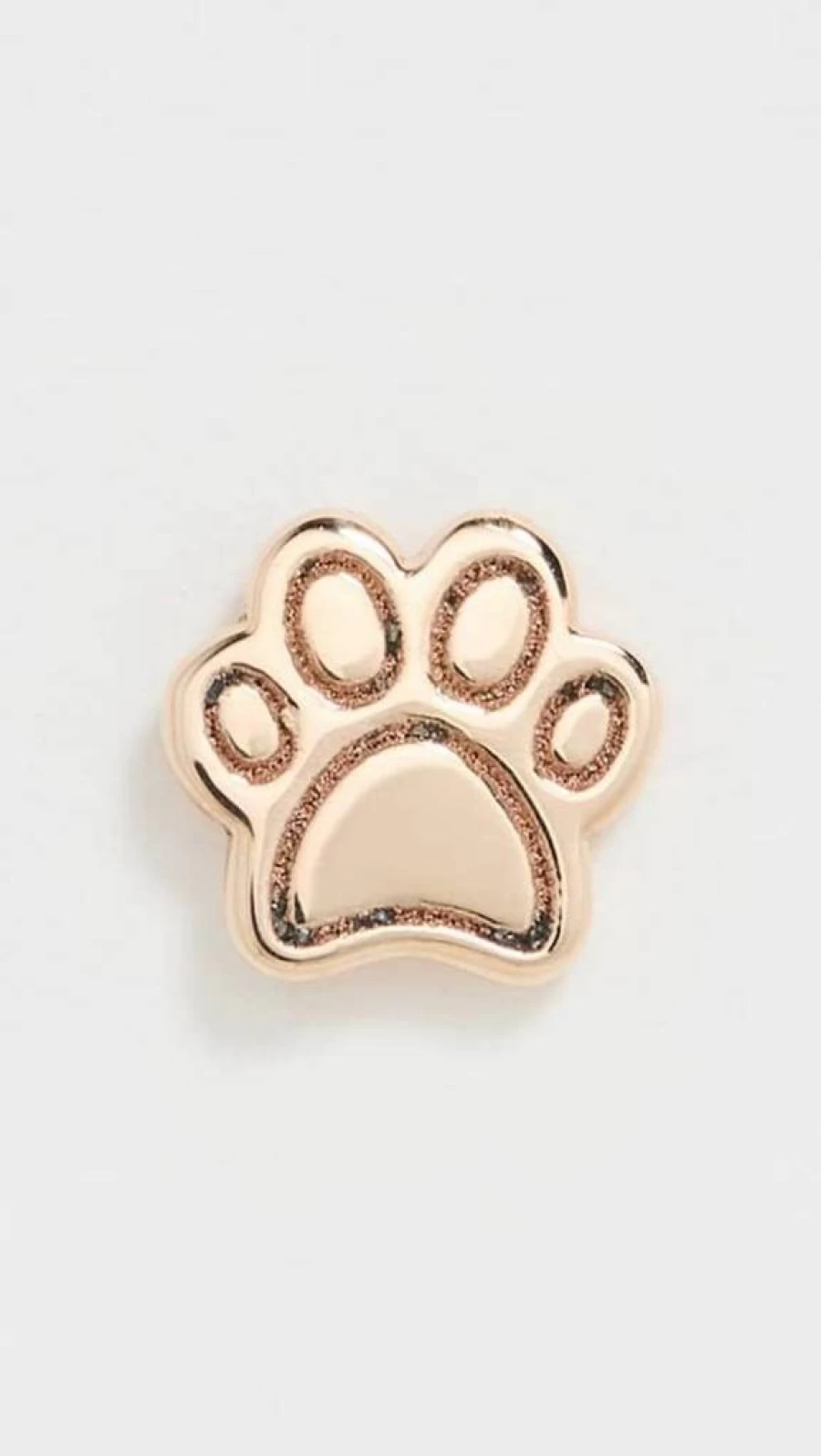 ZOE CHICCO 14K Gold Tiny Dog Paw Stud Earrings for Women Minimalist Pet Lover Jewelry