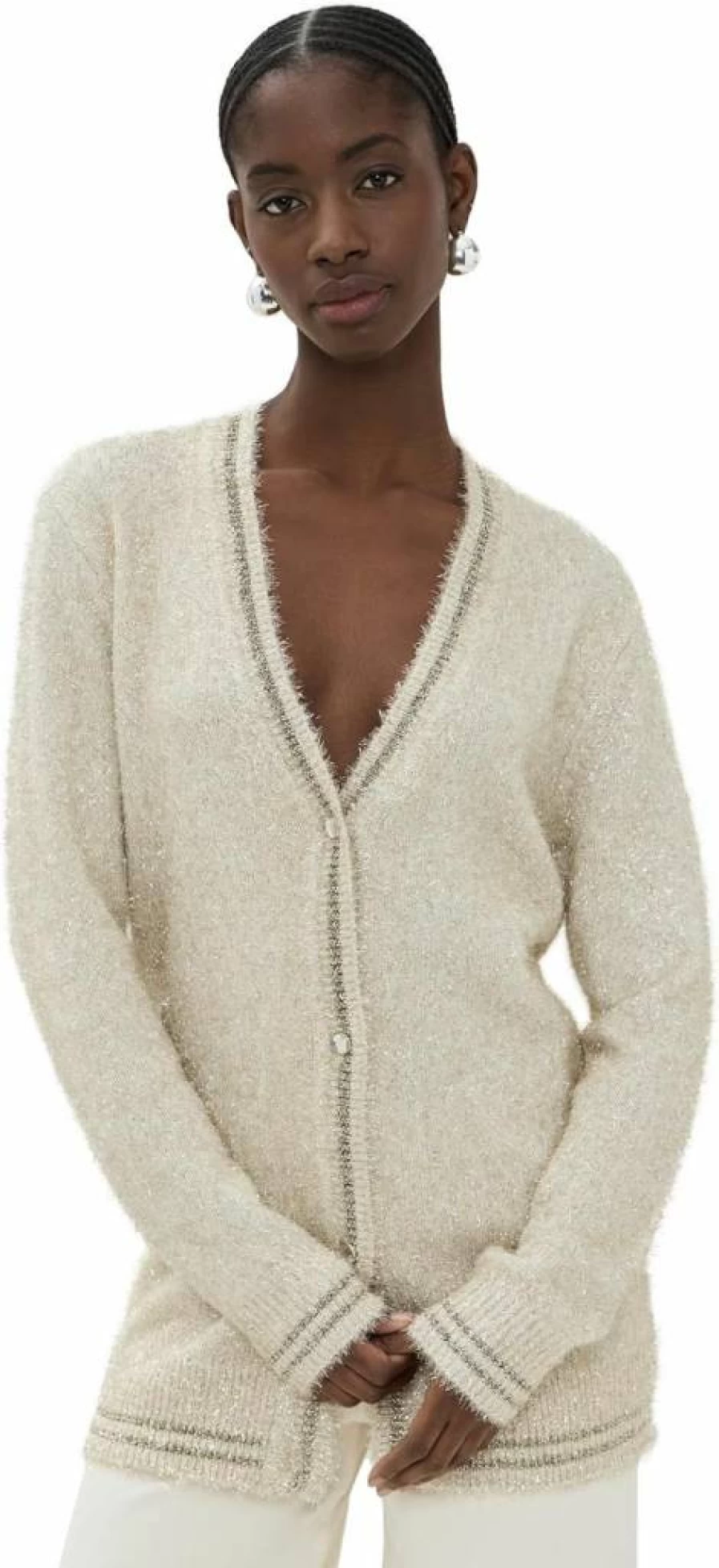 Le Superbe Women's Celestial Knit Cardigan - Stylish & Comfortable Open-Front Sweater