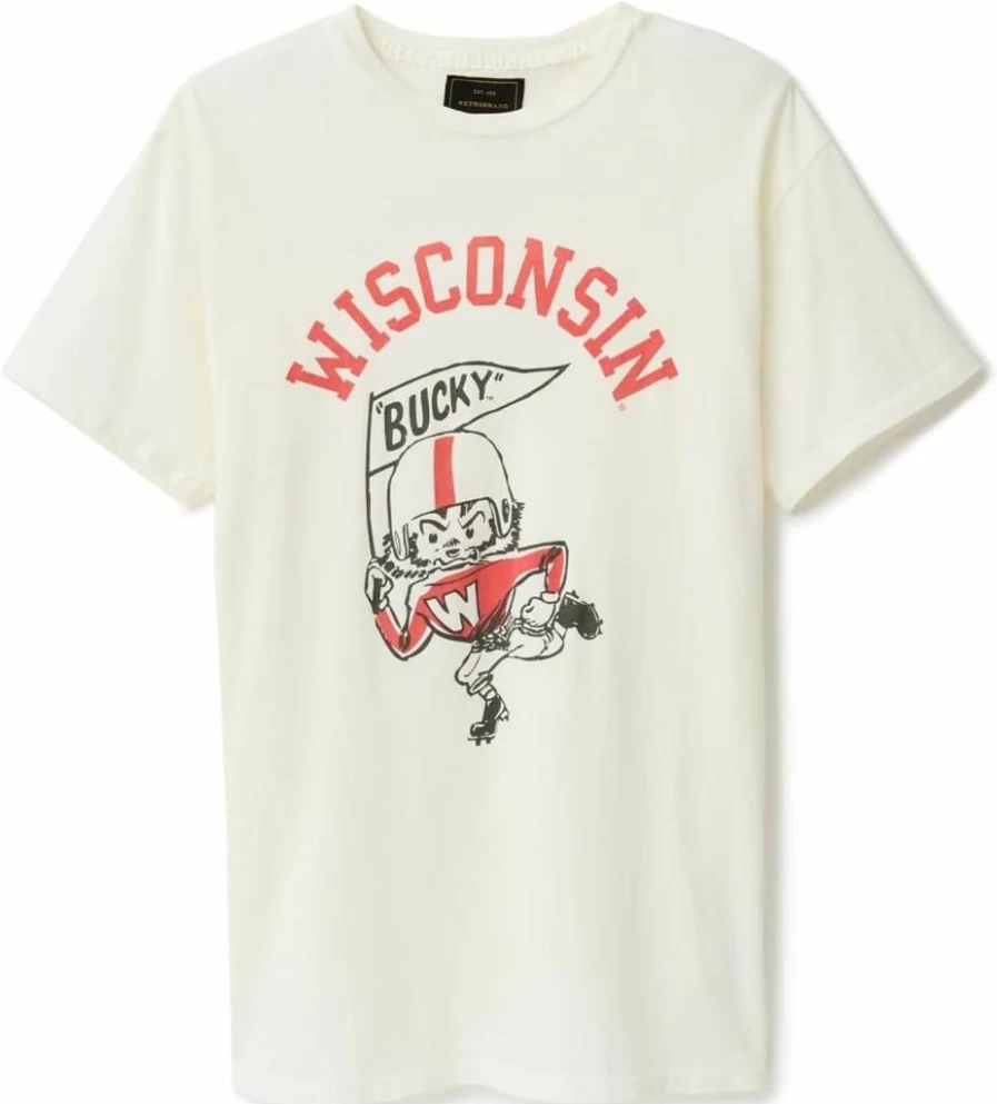 Original Retro Brand Women's Wisconsin Bucky Vintage T-Shirt