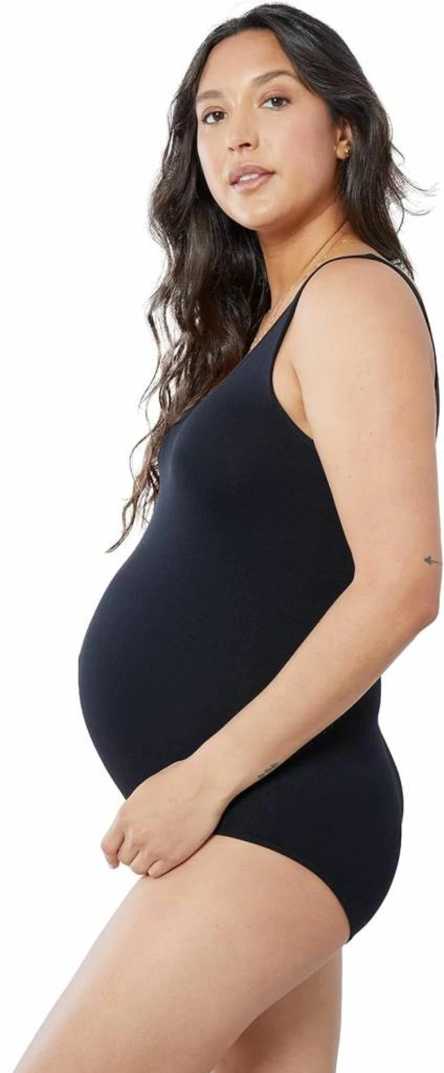 Ingrid & Isabel Women's Cooling Maternity Bodysuit - Breathable & Comfortable Pregnancy Wear