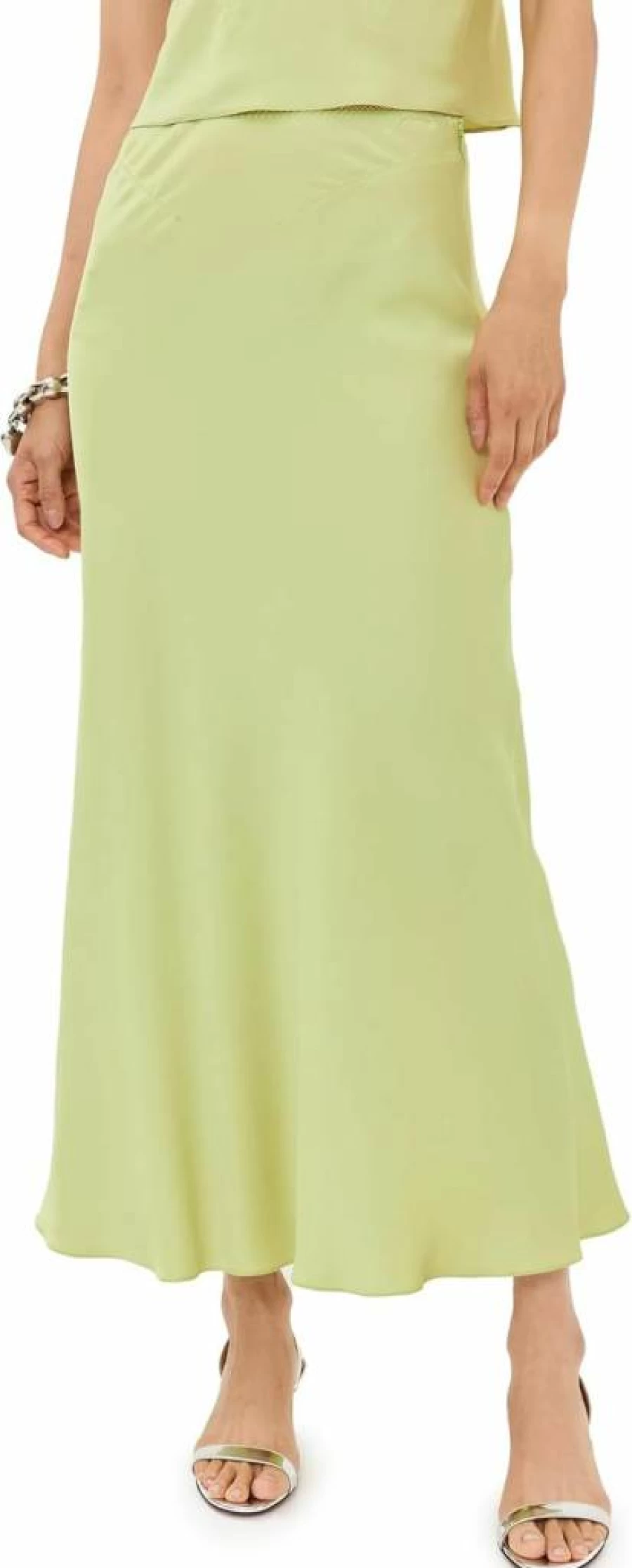 Anna October Women's Champaca Floral Midi Skirt - Elegant A-Line Summer Skirt