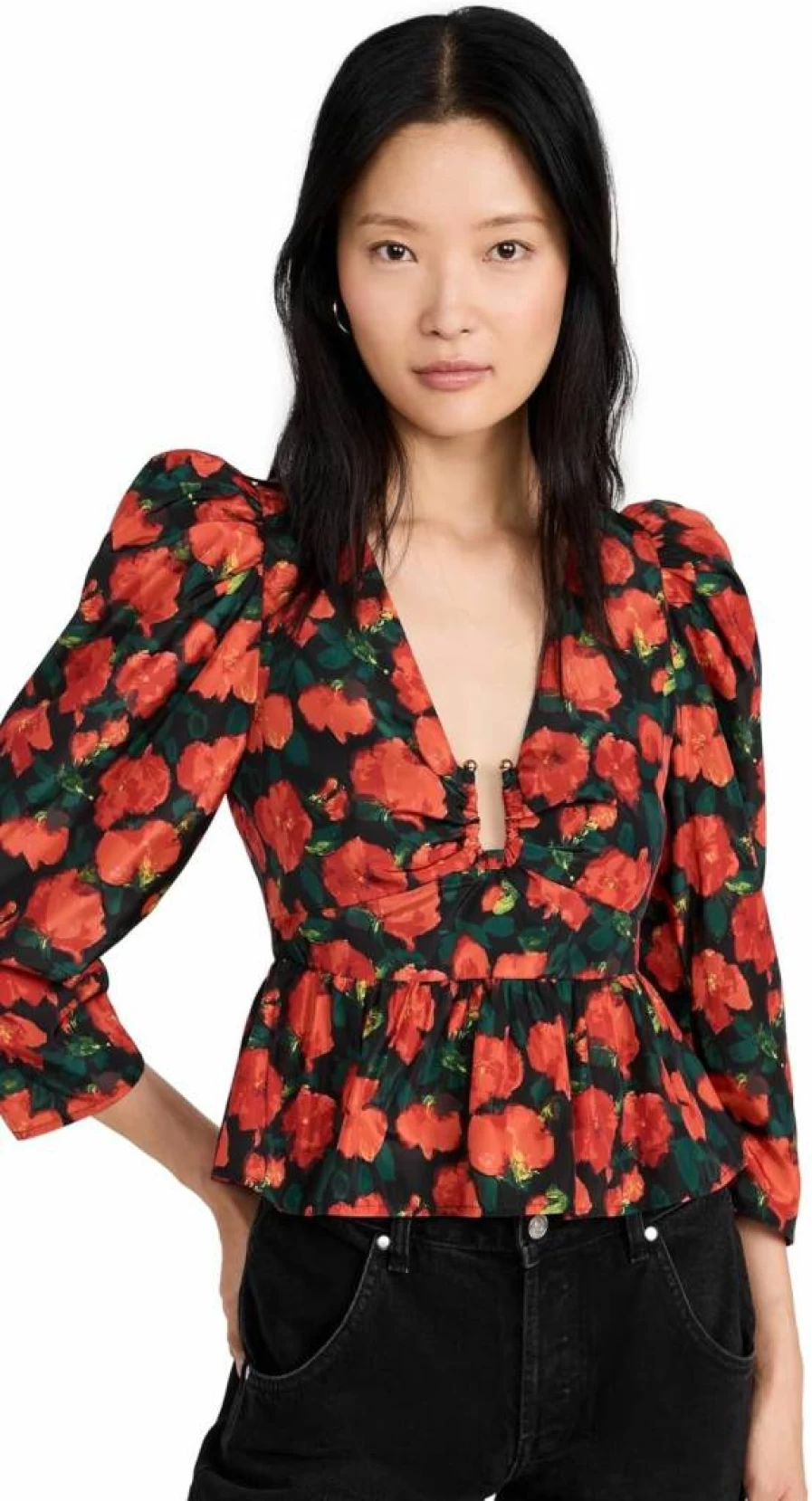 Rhode Women's Alma Top - Stylish Casual Blouse for Everyday Wear