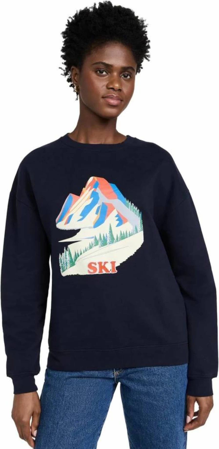 KULE Women's Oversized Alps Sweatshirt - Cozy Crewneck Pullover for Casual Wear