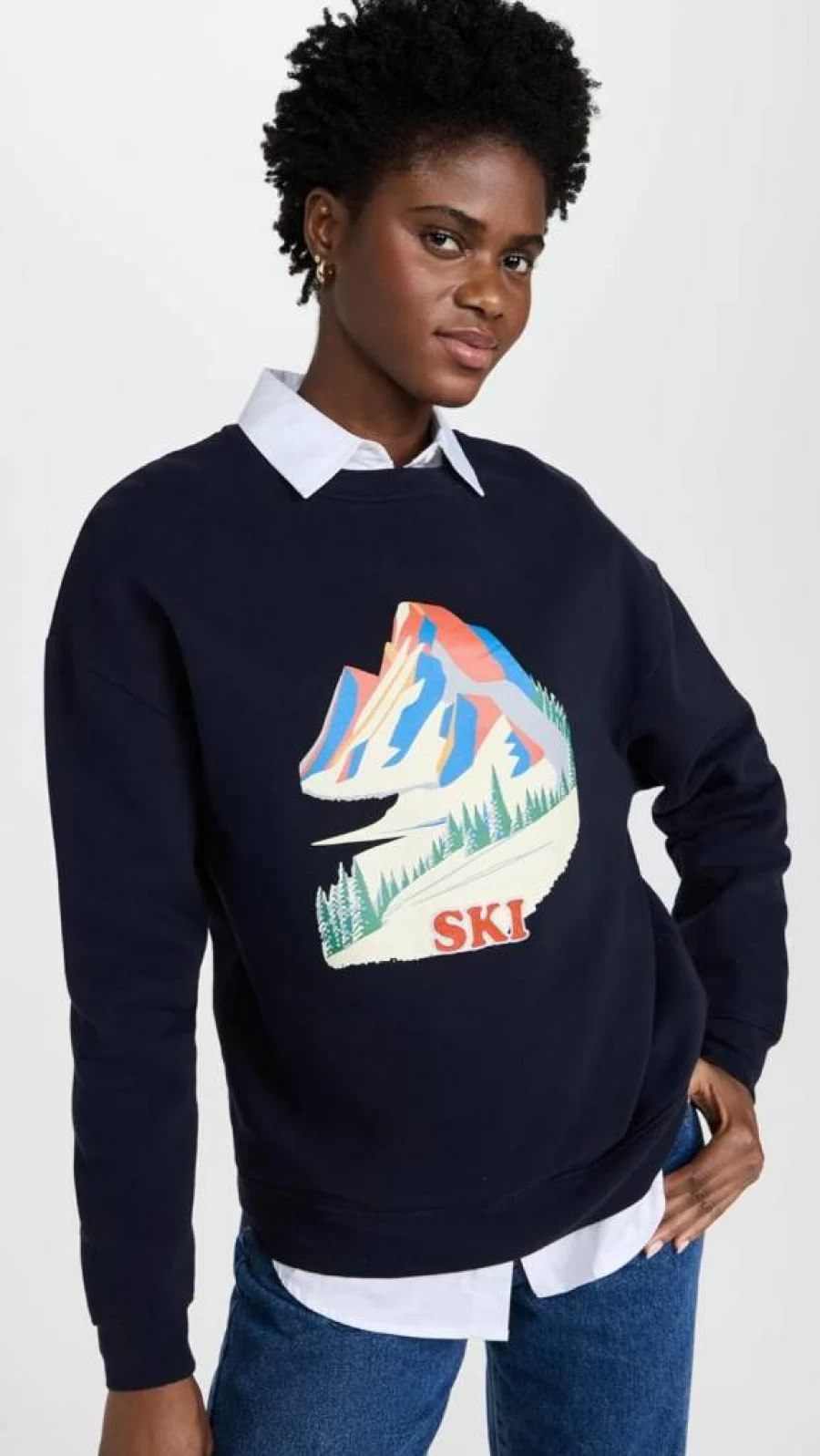 KULE Women's Oversized Alps Sweatshirt - Cozy Crewneck Pullover for Casual Wear