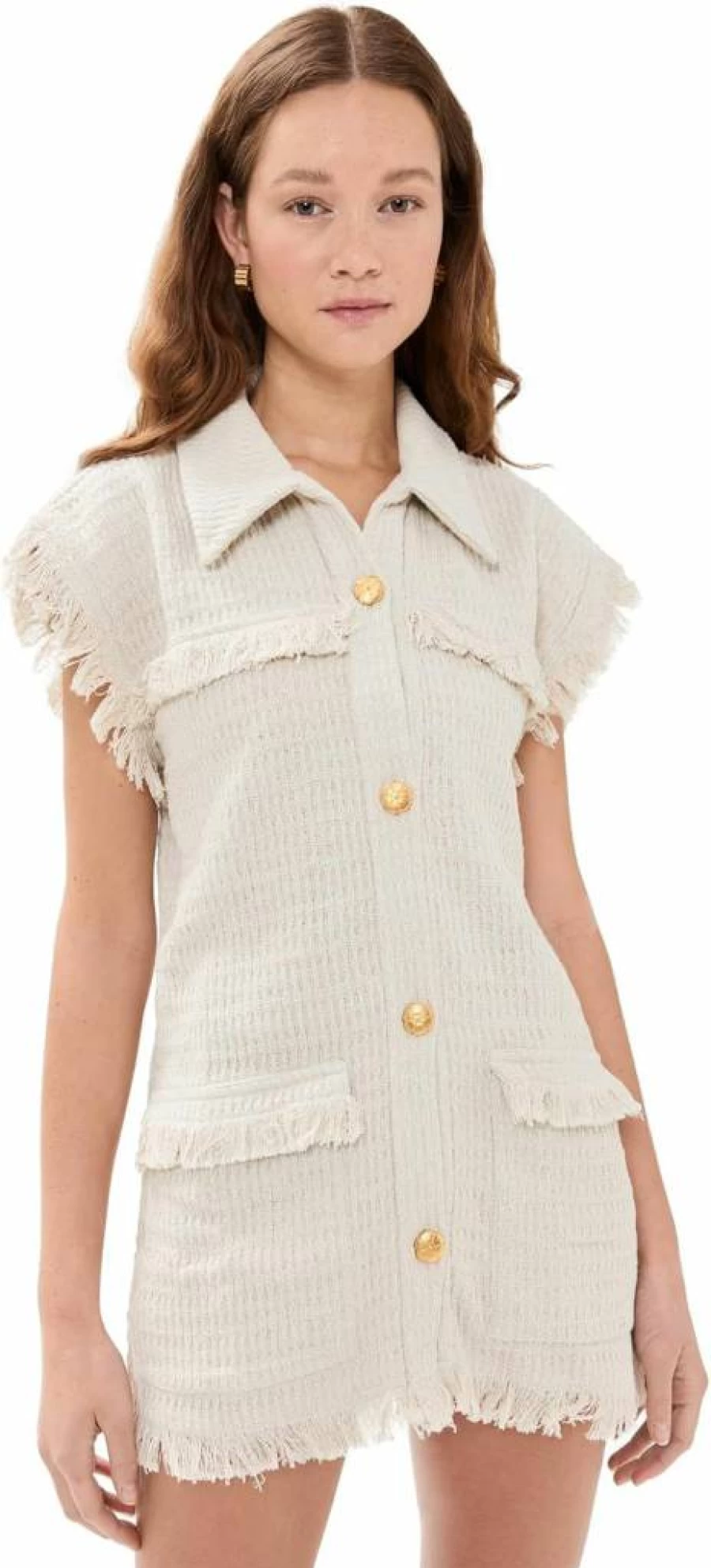 Culthera Women's Gobine Parchment Vest - Lightweight Stylish Waistcoat for Fashion Outfits