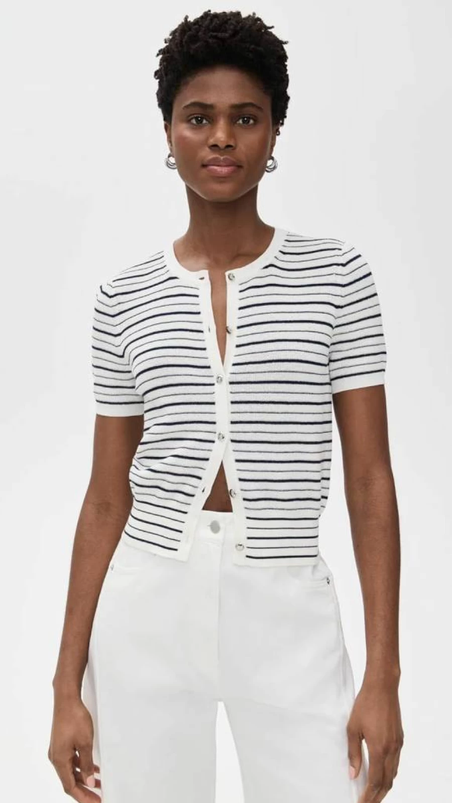 Rag & Bone Women's Dina Cashmere Blend Cardigan - Soft Cotton Cashmere Sweater