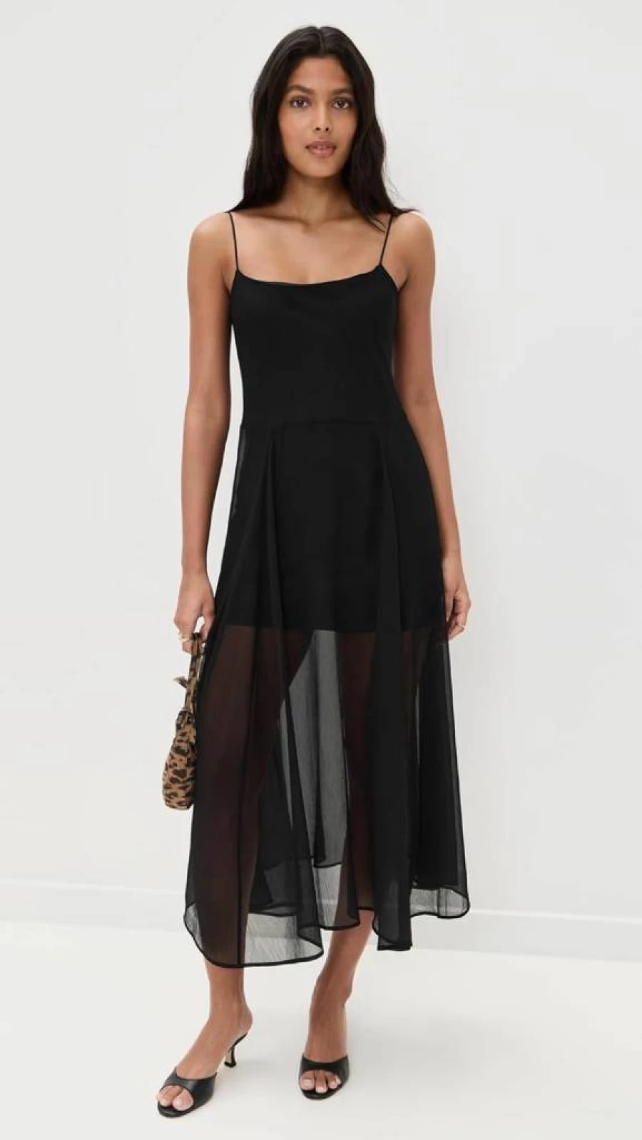 Enza Costa Women's Flowy Japanese Yoryu Chiffon Dress - Elegant Boho Style