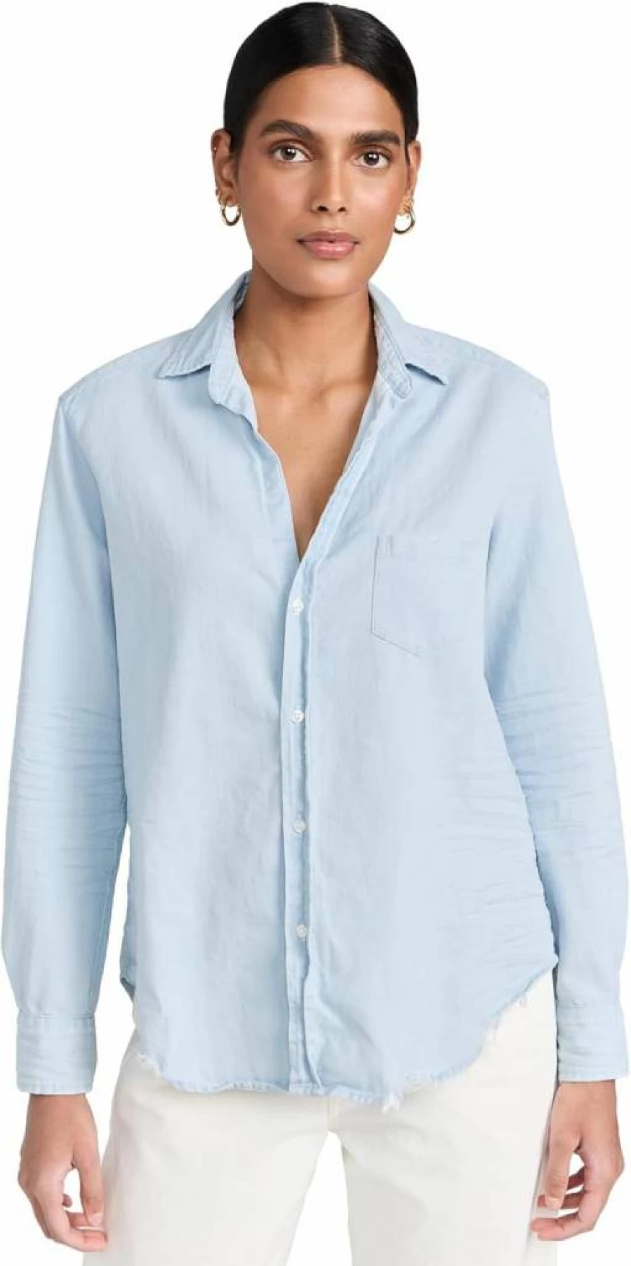Frank & Eileen Women's Relaxed Fit Button-Up Shirt - Casual & Comfortable Long Sleeve Top