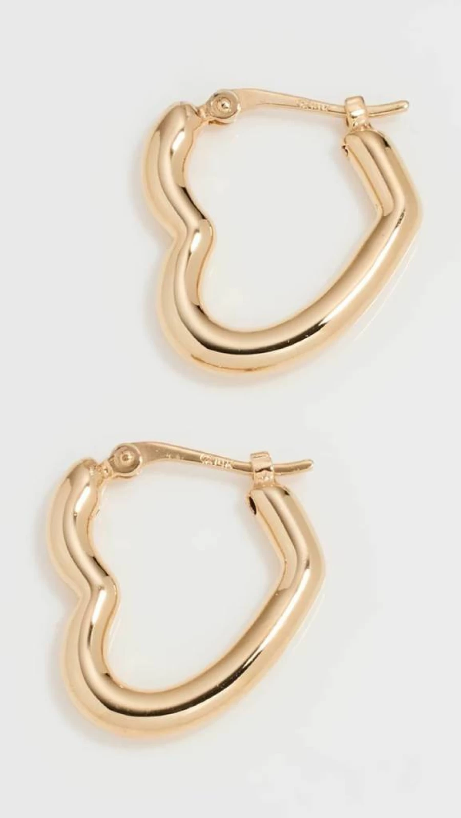 Ariel Gordon 14K Gold Heart Helium Hoop Earrings for Women