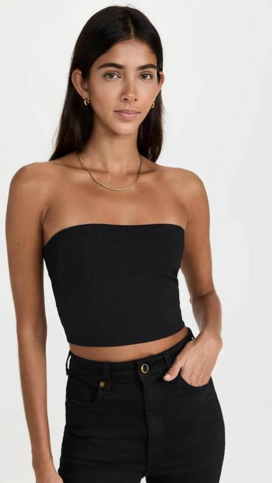 Susana Monaco Women's Fashion Crop Tube Top - Sleek Stretch Fit Summer Essential