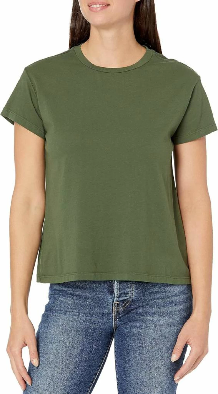 Velvet by Graham & Spencer Women's Topanga Velvet Tee - Soft Casual Short Sleeve T-Shirt