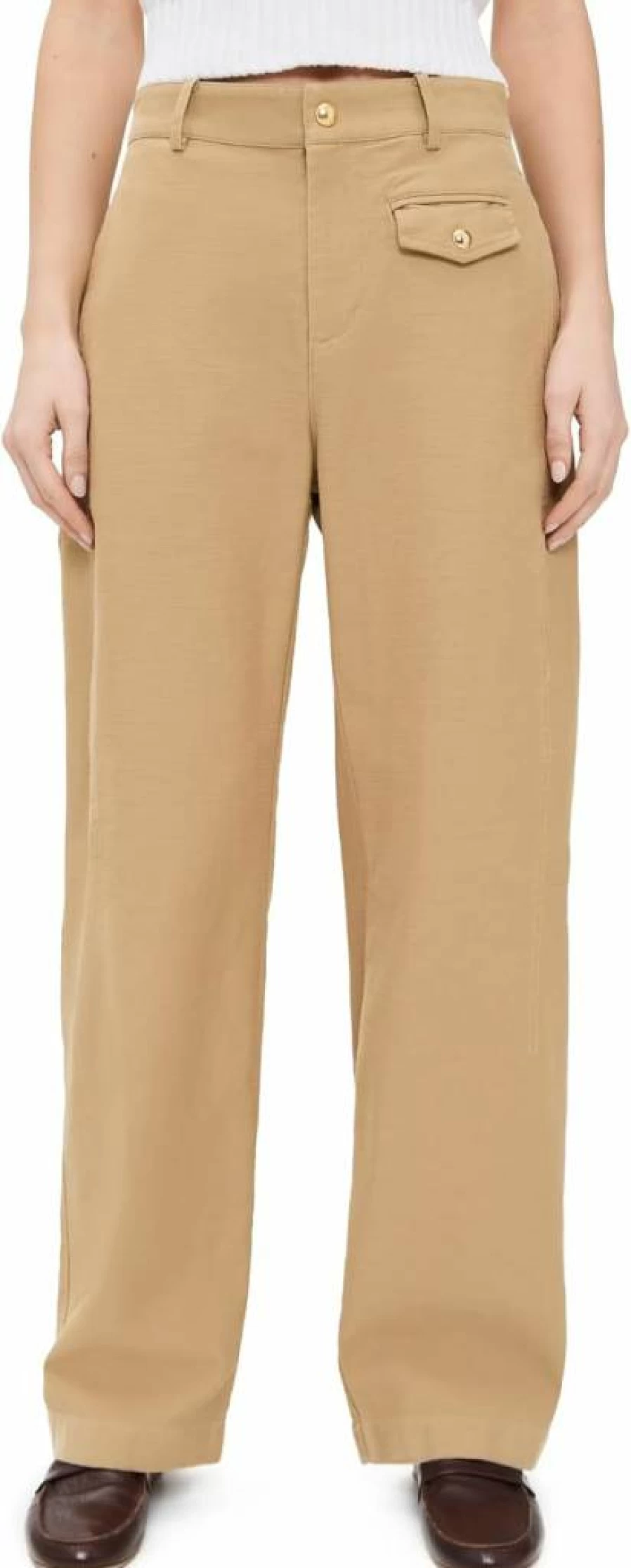 Rag & Bone Women's Holden High-Rise Cotton Blend Straight Leg Pants