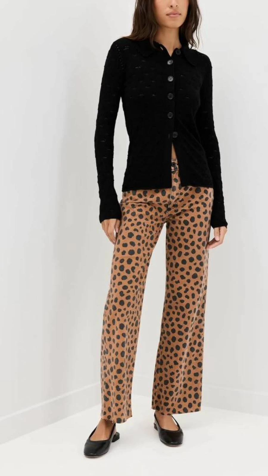 ASKK NY Women's High-Waisted Wide Leg Cropped Pants - Trendy Casual Lounge Trousers for Women
