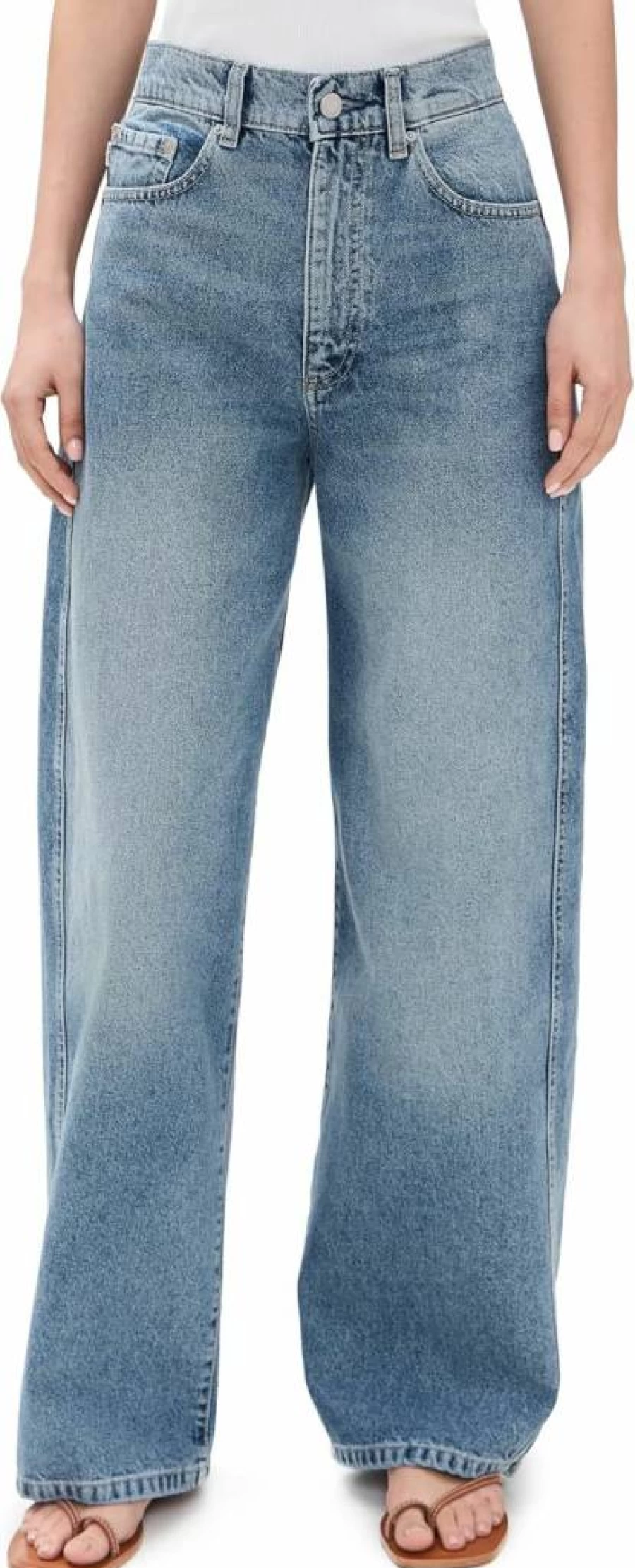 DL1961 Women's Taylor Relaxed Fit Barrel Jeans in Ultra High Rise for Comfort and Style