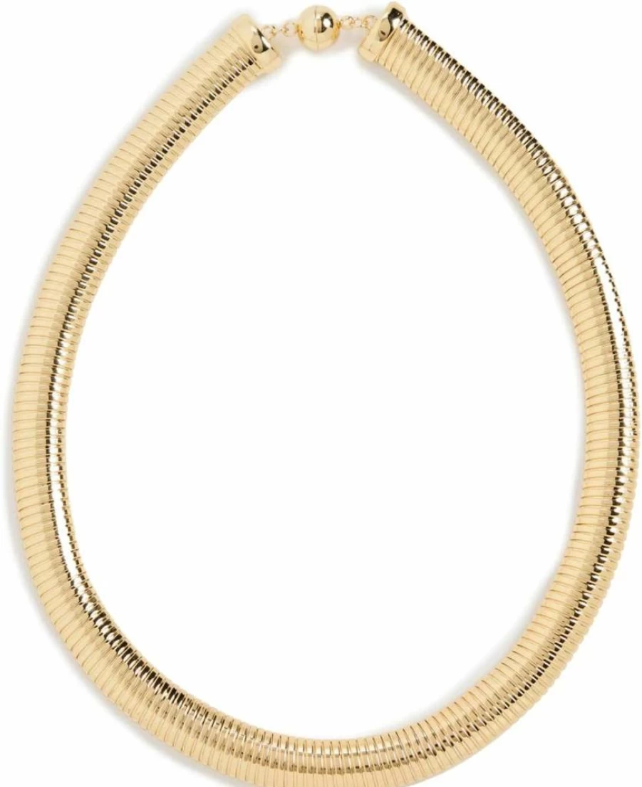 LUV AJ Women's Flexible Snake Chain Necklace - Dainty Gold Layering Necklace for Everyday Wear