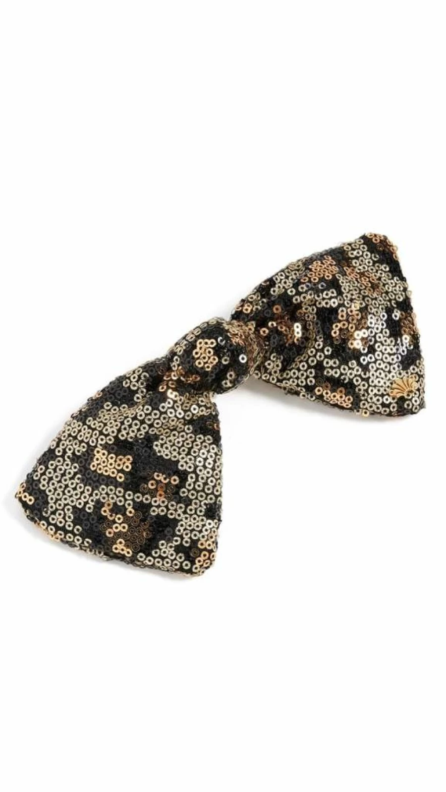 Lele Sadoughi Women's Paloma Sequin Bow Headband - Leopard Print Metallic Hair Accessory