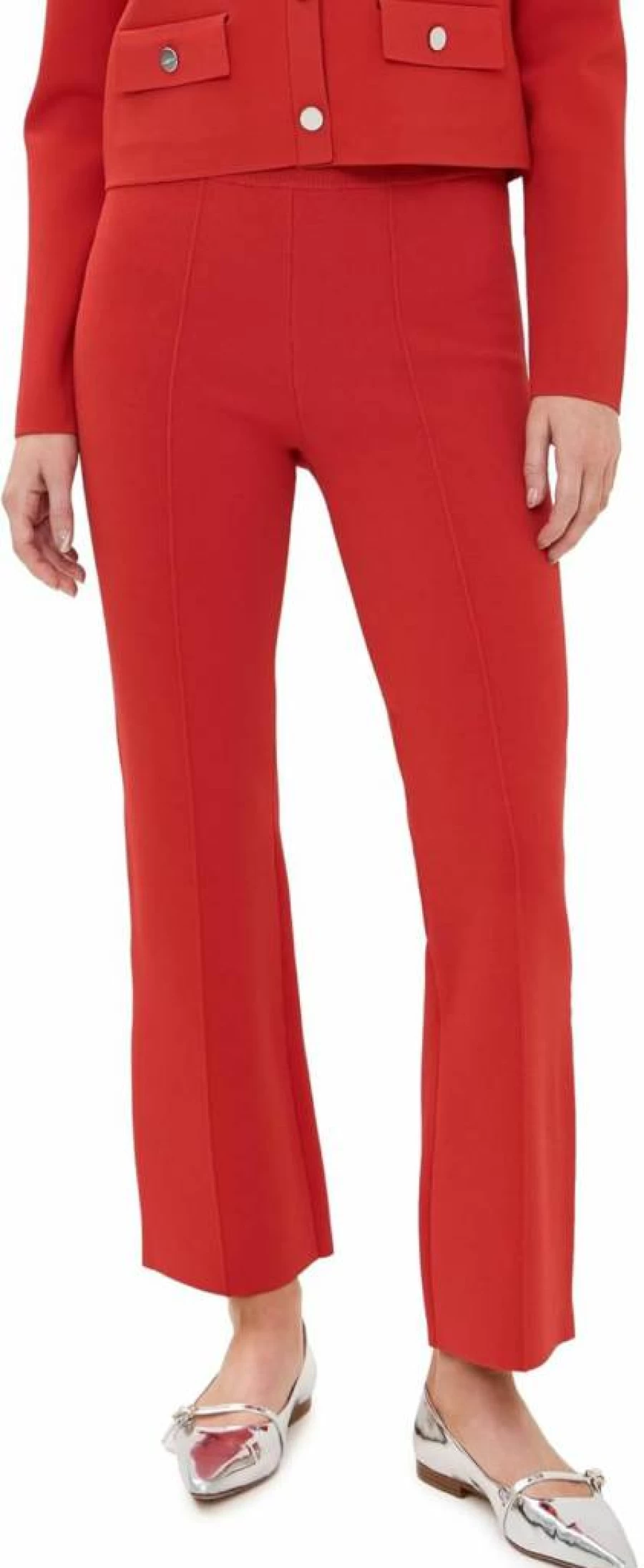 Veronica Beard Women's Bray Knit Pants - High-Quality Stretch Comfort Casual Trousers