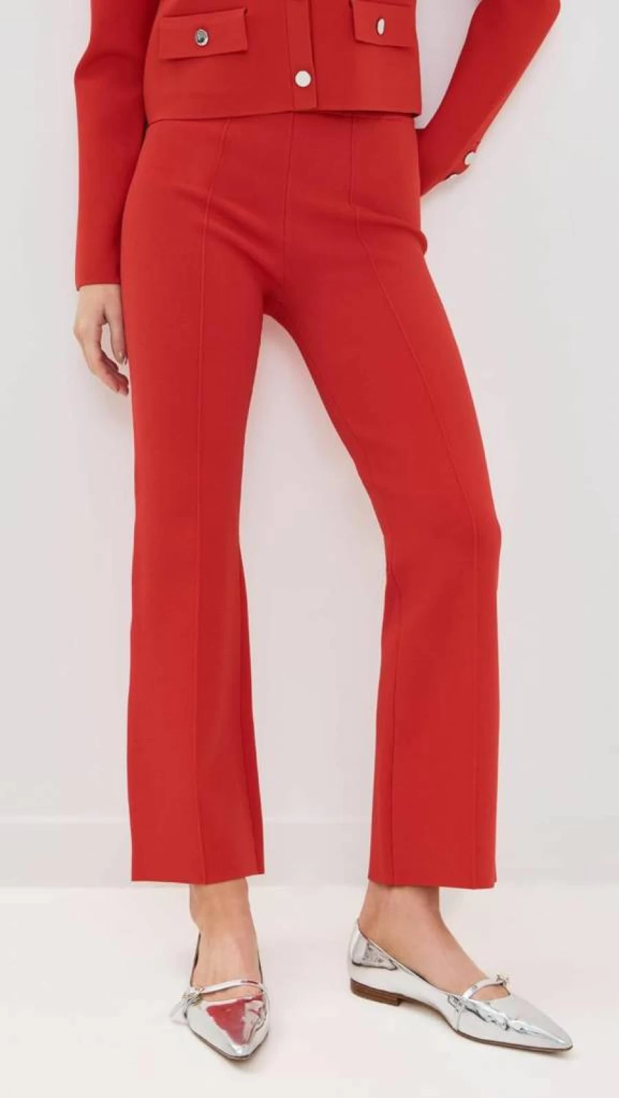 Veronica Beard Women's Bray Knit Pants - High-Quality Stretch Comfort Casual Trousers