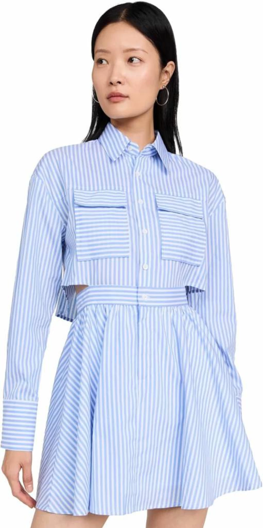 O.P.T Women's Striped Long Sleeve Casual Dress - Stylish Comfort for Everyday Wear